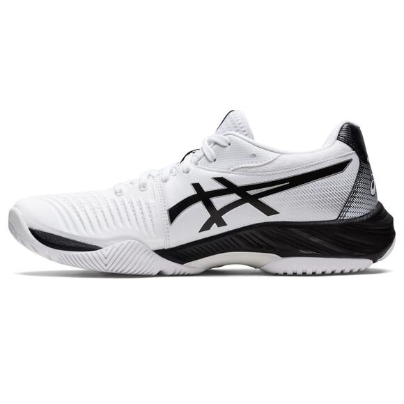 ASICS Men\'s Netburner Ballistic FlyteFoam 3 Volleyball Shoes, 15 US, White/Black main image 8